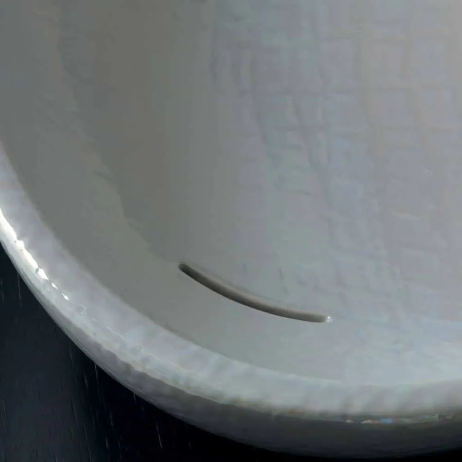 Modern design parelmoer wasbak gemaakt in Italië Glossy Viadurini