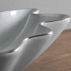 Moderne aanrechtwastafel in wit keramiek gemaakt in Italië Rayan Viadurini