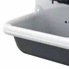 Modern wastafel dubbele wand tank in keramische vormgeving Jack Viadurini