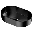 Ovale aanrechtwastafel van roestvrij staal in verschillende afwerkingen - Anemoon Viadurini