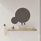 Wastafel van keramiek Verkrijgbaar in verschillende kleuren Made in Italy - Mand Viadurini