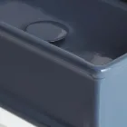 Rechthoekige wastafel in gepolijst keramiek Made in Italy - Debora Viadurini