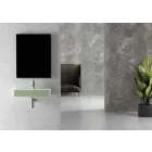 Modern rechthoekig aanrecht of hangende wastafel 60x30 cm in keramiek - Act Viadurini