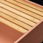 Rechthoekige opzetwastafel gemaakt van Mali Orange Terrazzo - Azalea Viadurini