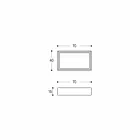 Rechthoekige en moderne aanrechtwastafel in designsteen - Farartlav3 Viadurini