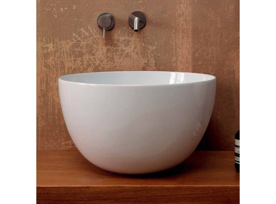 Waskom Sapho Aventin Rechthoek 60x40x15 cm Keramiek Wit (incl waste