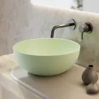 Ronde opzetwastafel in gekleurd keramiek L 40 cm - Chicco Viadurini