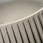 Ronde opzetwastafel van cement en hars - Ibisco Viadurini