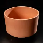 Ronde opzetwastafel gemaakt van Mali Orange Terrazzo - Azalea Viadurini