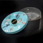 Ronde wastafel van grijze klei Made in Italy - Tatiana Viadurini