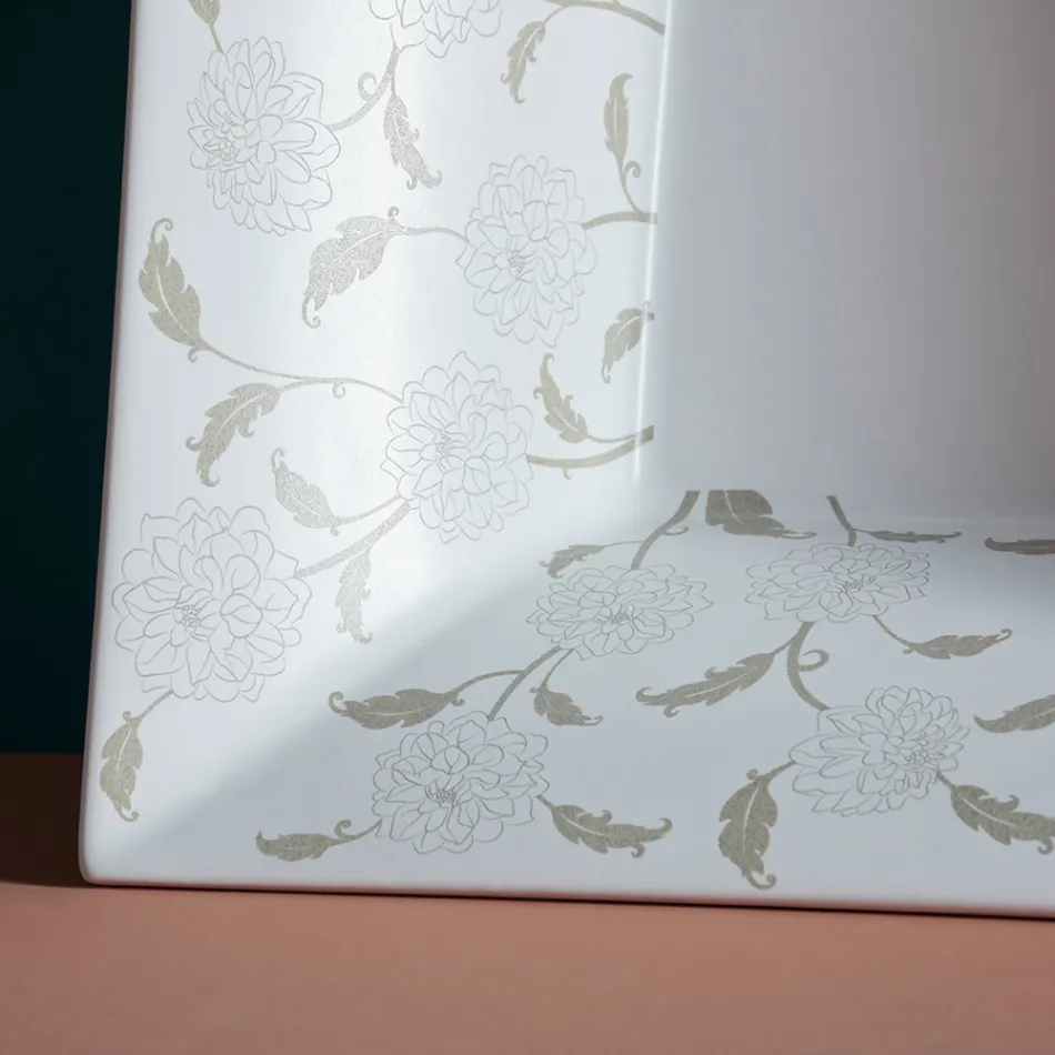 Half verzonken wastafel in vuurklei met verschillende afwerkingen Made in Italy - Ultima Viadurini