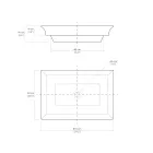 Half verzonken wastafel in vuurklei met verschillende afwerkingen Made in Italy - Ultima Viadurini