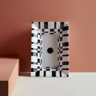 Half verzonken wastafel in vuurklei met verschillende afwerkingen Made in Italy - Ultima Viadurini