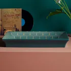 Half verzonken wastafel in vuurklei met verschillende afwerkingen Made in Italy - Ultima Viadurini