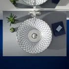 Half verzonken wastafel in Fire Clay in verschillende afwerkingen Made in Italy - Capatosta Viadurini