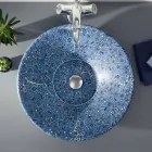 Half verzonken wastafel in Fire Clay in verschillende afwerkingen Made in Italy - Capatosta Viadurini