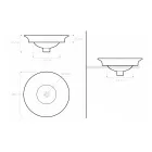 Half verzonken wastafel in Fire Clay in verschillende afwerkingen Made in Italy - Capatosta Viadurini