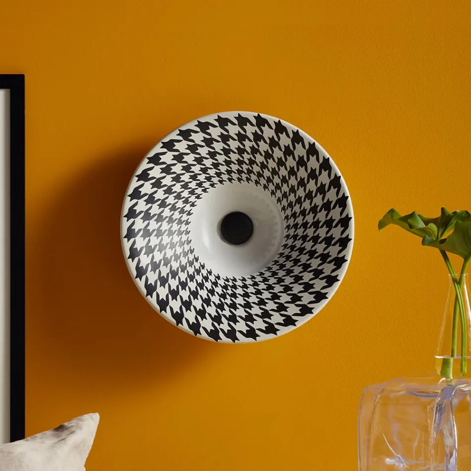 Half verzonken wastafel in topkwaliteit Frans porselein - Pausa Viadurini