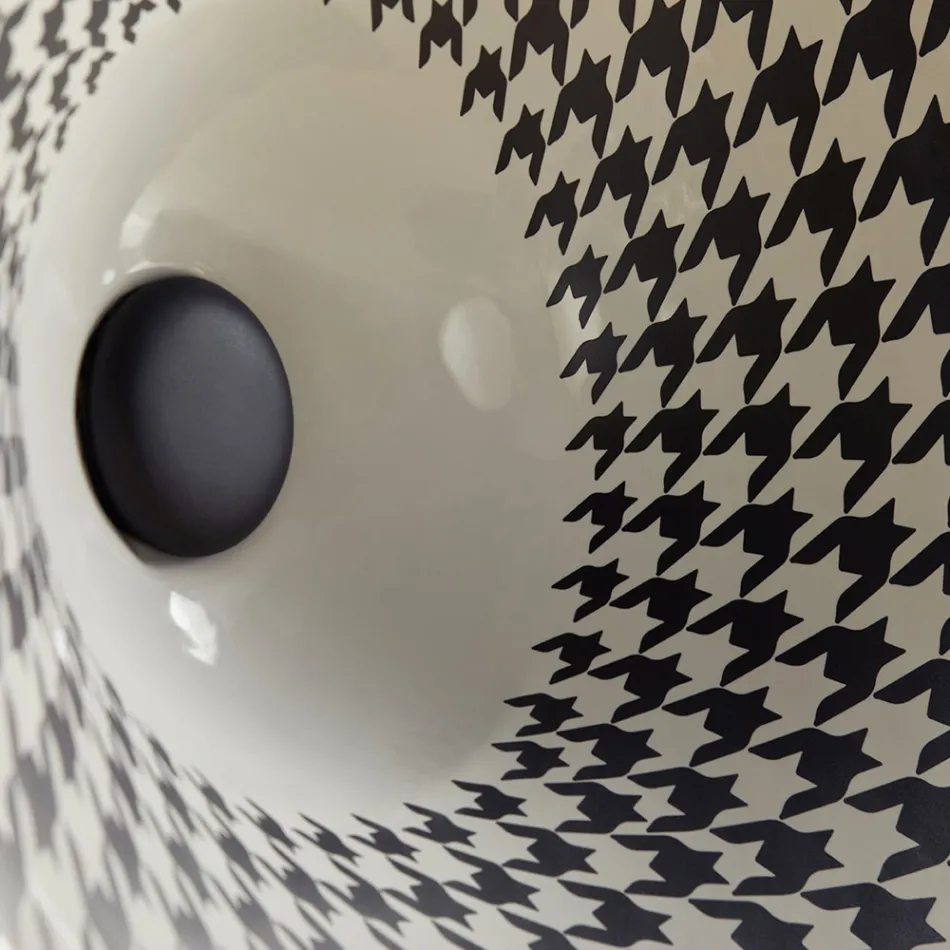 Half verzonken wastafel in topkwaliteit Frans porselein - Pausa Viadurini