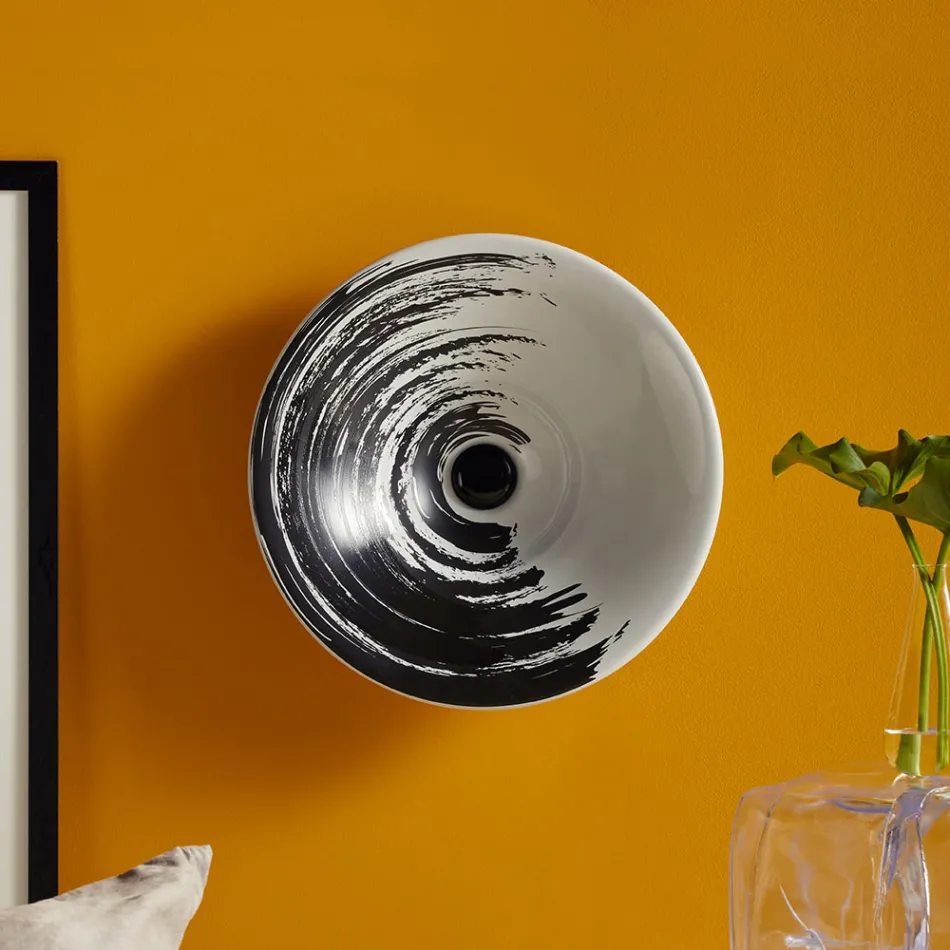 Half verzonken wastafel in topkwaliteit Frans porselein - Pausa Viadurini