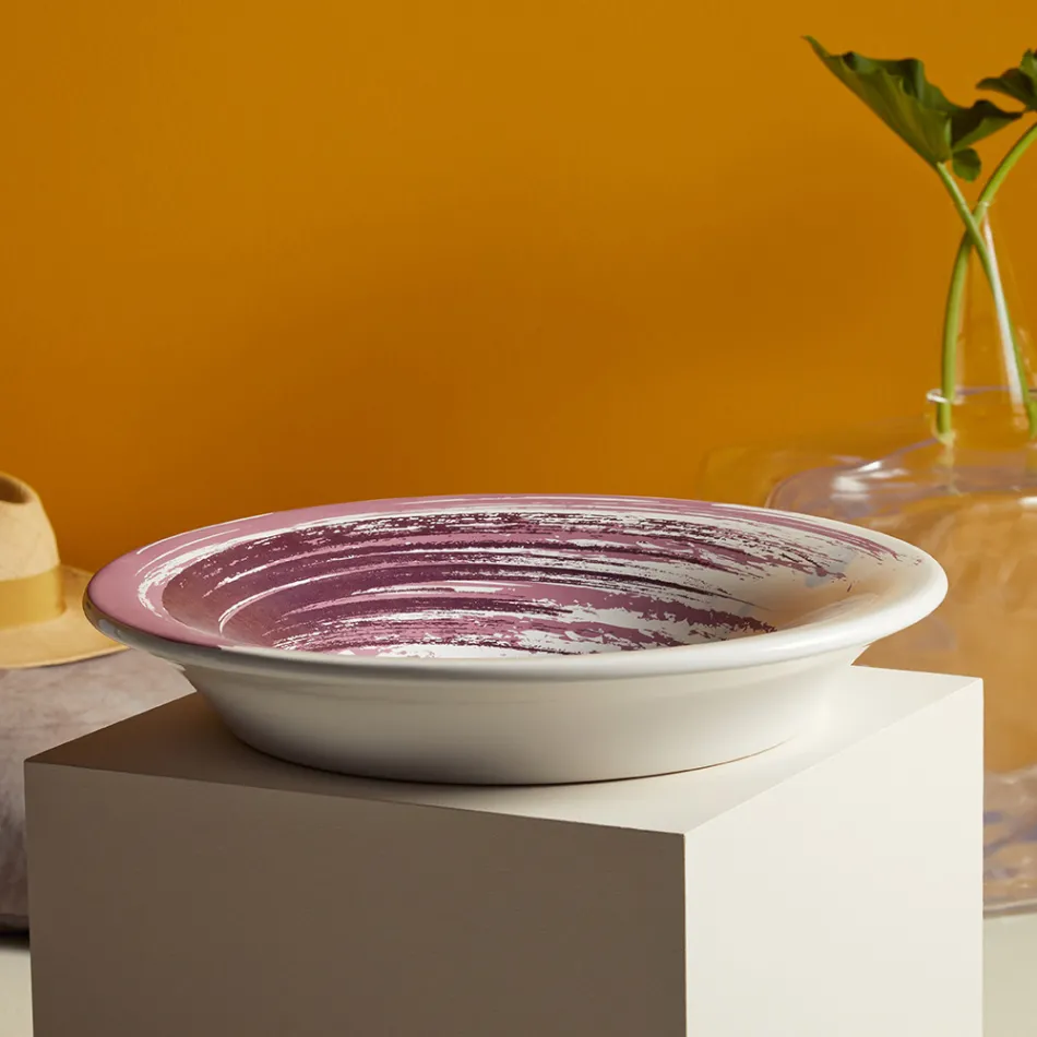 Half verzonken wastafel in topkwaliteit Frans porselein - Pausa Viadurini