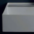 Wastafel in de Zon 60x45 cm keramische modern design, made in Italy Viadurini