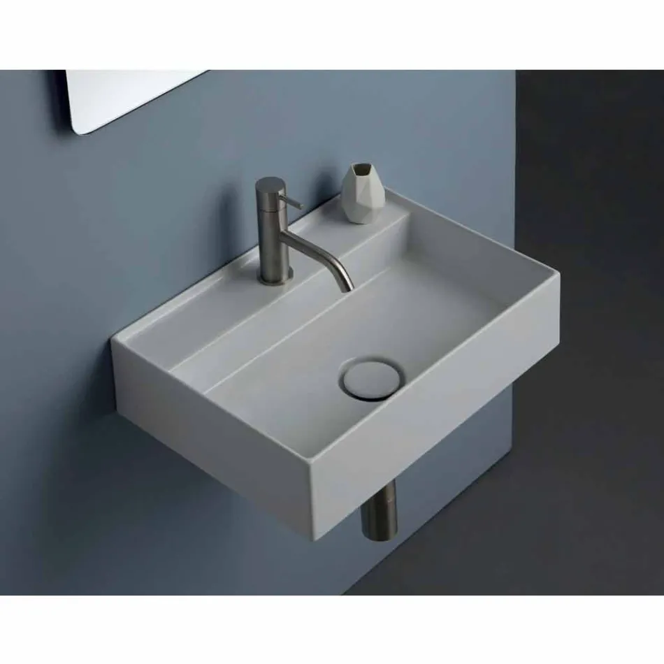 Wastafel in de Zon 50x35 cm keramische, verschillende kleuren verkrijgbaar Viadurini