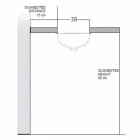 Barok onderbouwwastafel in vuurklei en platina gemaakt in Italië, Aegean Viadurini