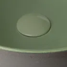 Aanrechtwastafel in donker Raku, gemaakt in Italië - Druppel Viadurini