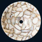 Aanrecht ronde steen steun agaat Mila, enkel stuk Viadurini