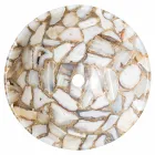 Aanrecht ronde steen steun agaat Mila, enkel stuk Viadurini