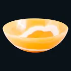 Rond wastafel in oranje onyx Aris Viadurini