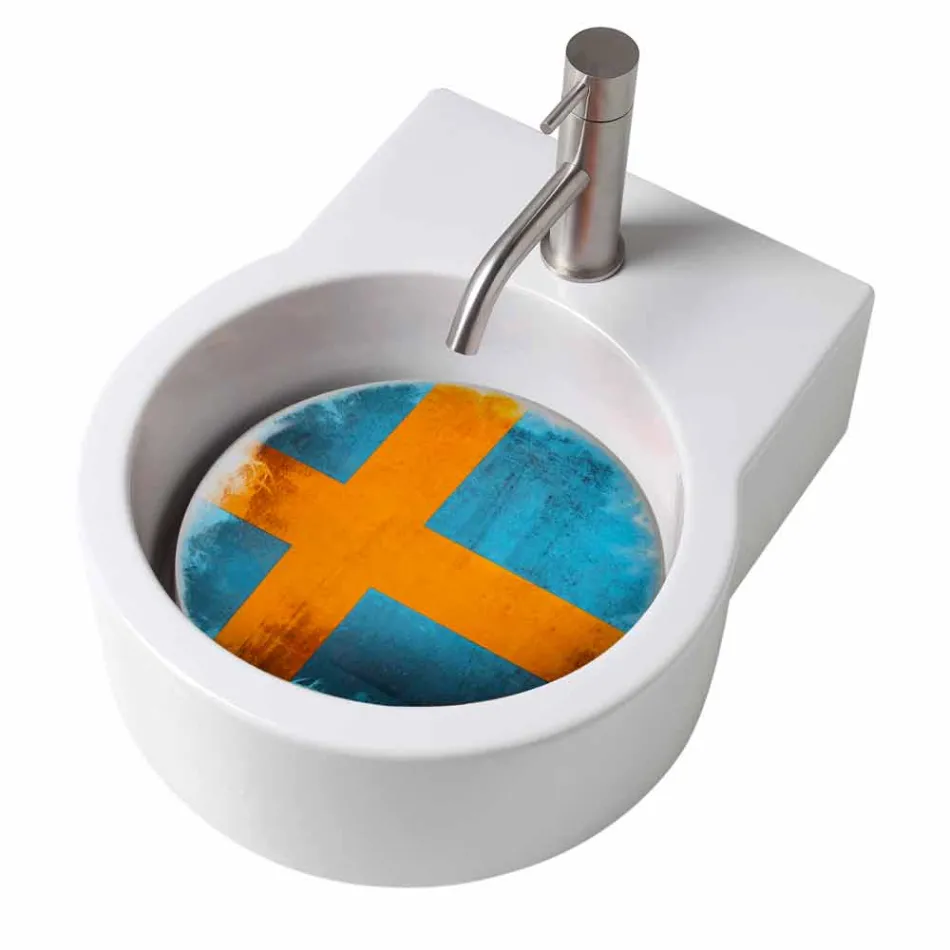 Aanrecht design wastafel / ophanging made in Italy Tor Viadurini