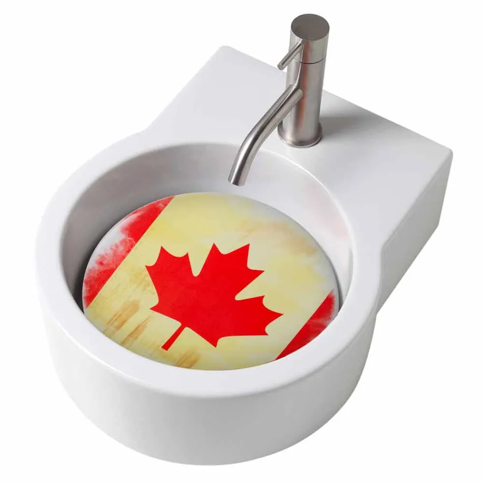 Aanrecht design wastafel / ophanging made in Italy Tor Viadurini