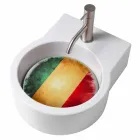 Aanrecht design wastafel / ophanging made in Italy Tor Viadurini