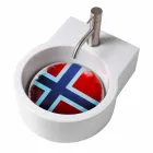 Aanrecht design wastafel / ophanging made in Italy Tor Viadurini