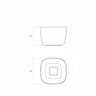 Vrijstaande vrijstaande spoelbak gemaakt in Italië, Lallio Viadurini