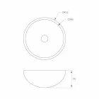 Donnas ronde vrijstaande aanrecht gootsteen Viadurini