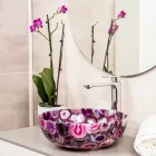 Aanrecht gootsteen in ronde agaatsteen - Buffalo Viadurini