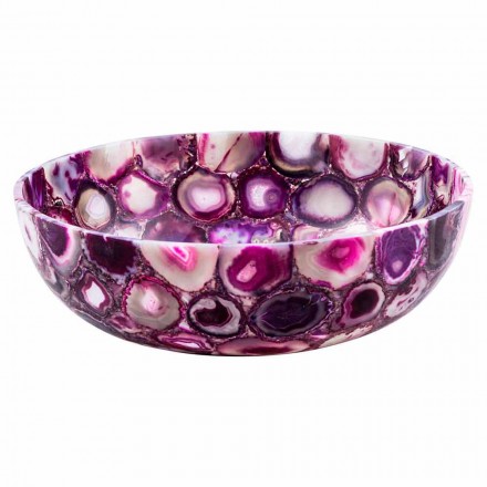 Aanrecht gootsteen in ronde agaatsteen - Buffalo Viadurini