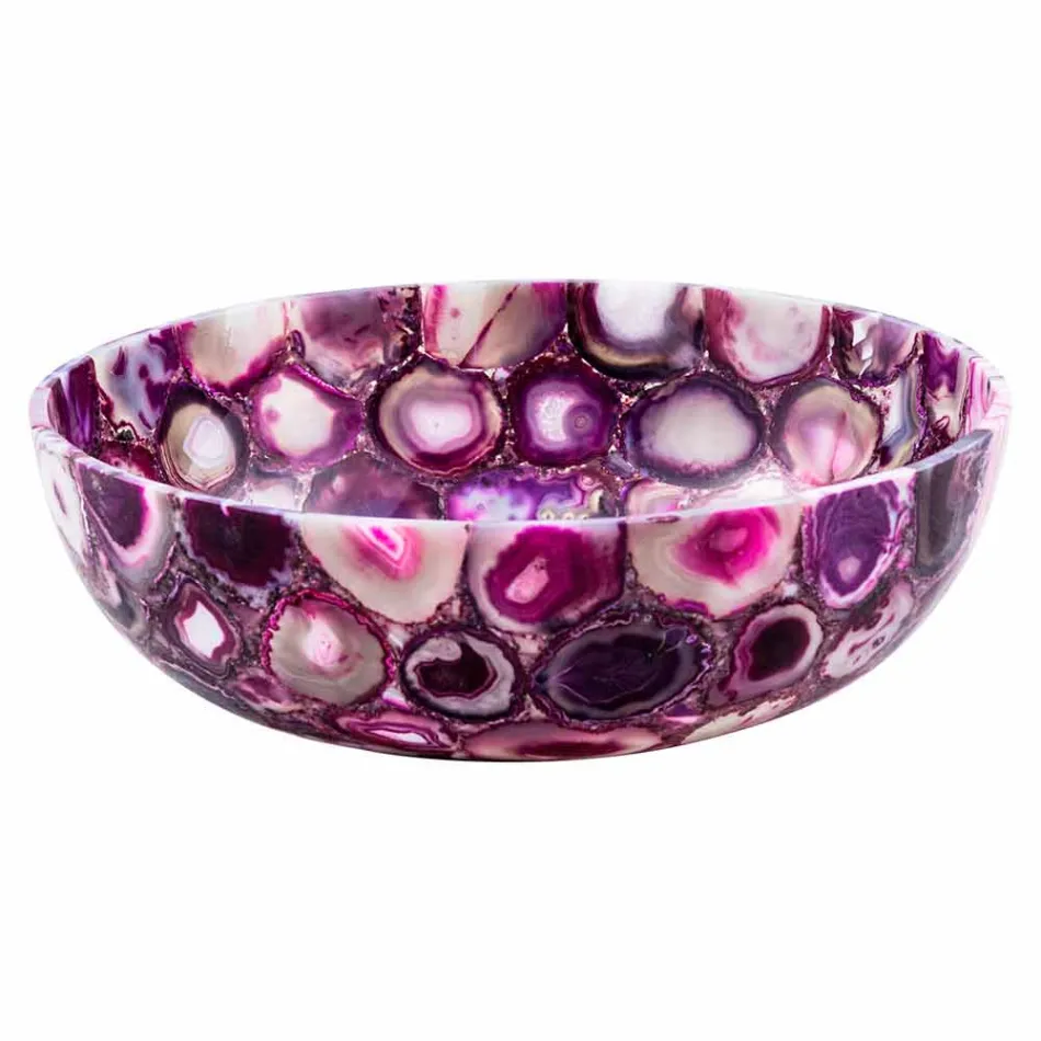 Aanrecht gootsteen in ronde agaatsteen - Buffalo Viadurini