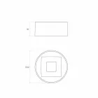 Ontwerp rond aanrecht spoelbak geproduceerd in Italië, Forino Viadurini