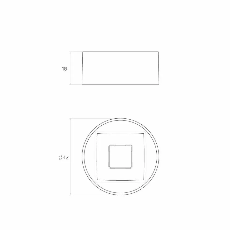 Ontwerp rond aanrecht spoelbak geproduceerd in Italië, Forino Viadurini