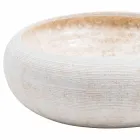 Ronde wastafel van wit marmer, Bucciano Viadurini