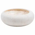 Ronde wastafel van wit marmer, Bucciano Viadurini