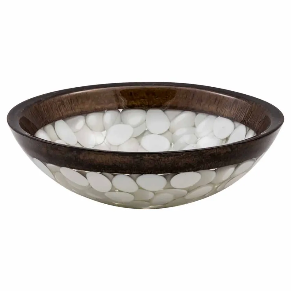 Ronde wastafel van hars, Buguggiate Viadurini