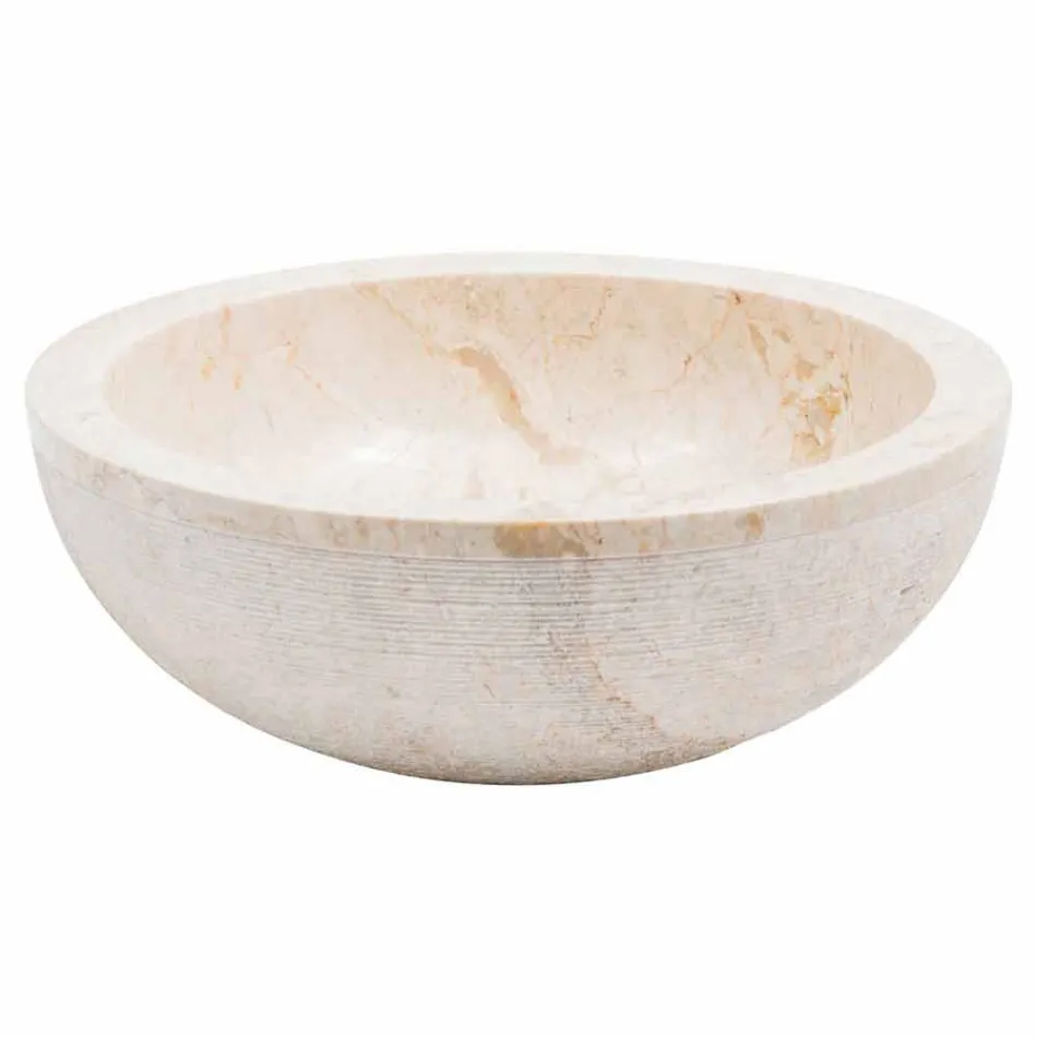 Designwastafel aanrecht in wit marmer, Budoni Viadurini