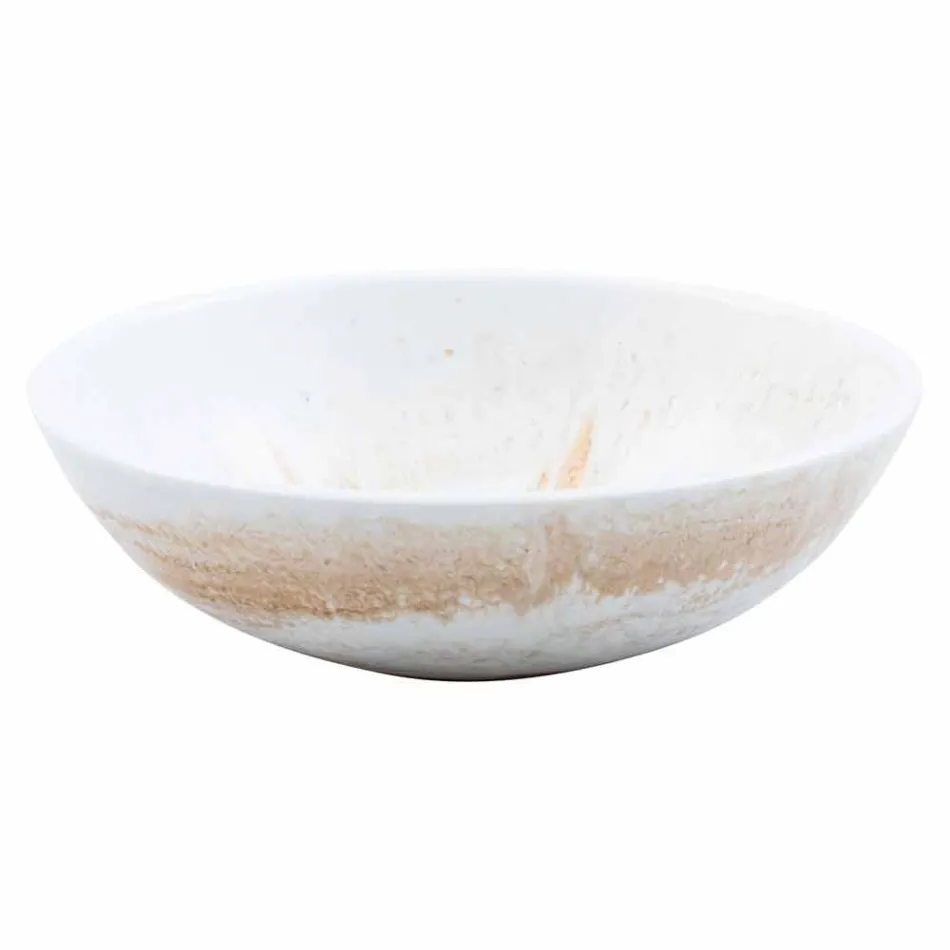 Designondersteuningswasbak in gouden hars - Dogliola Viadurini