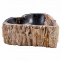 Staande wastafel van fossiel hout, Neirone