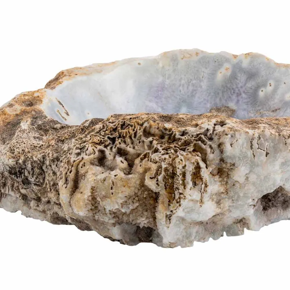 Aanrecht handgemaakte wastafel van agaat, Posina Viadurini